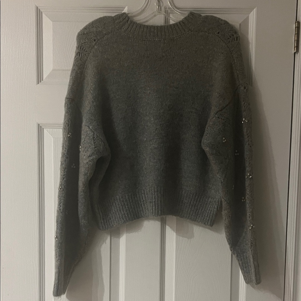 House of Harlow 1960 Charcoal Knit Cardigan - Picture 5 of 6